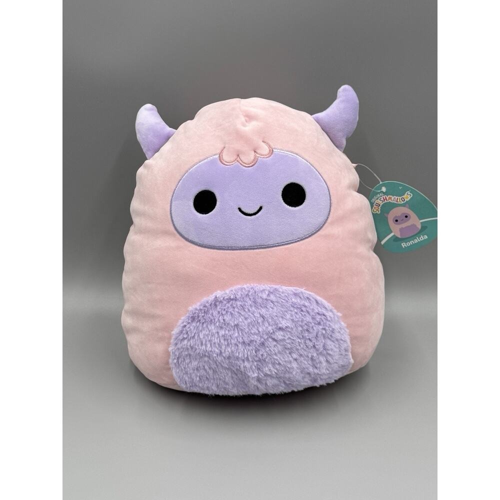 Squishmallows Ronaldo the Yeti Pink Purple Plush 12" Stuffed Animal Kellytoy